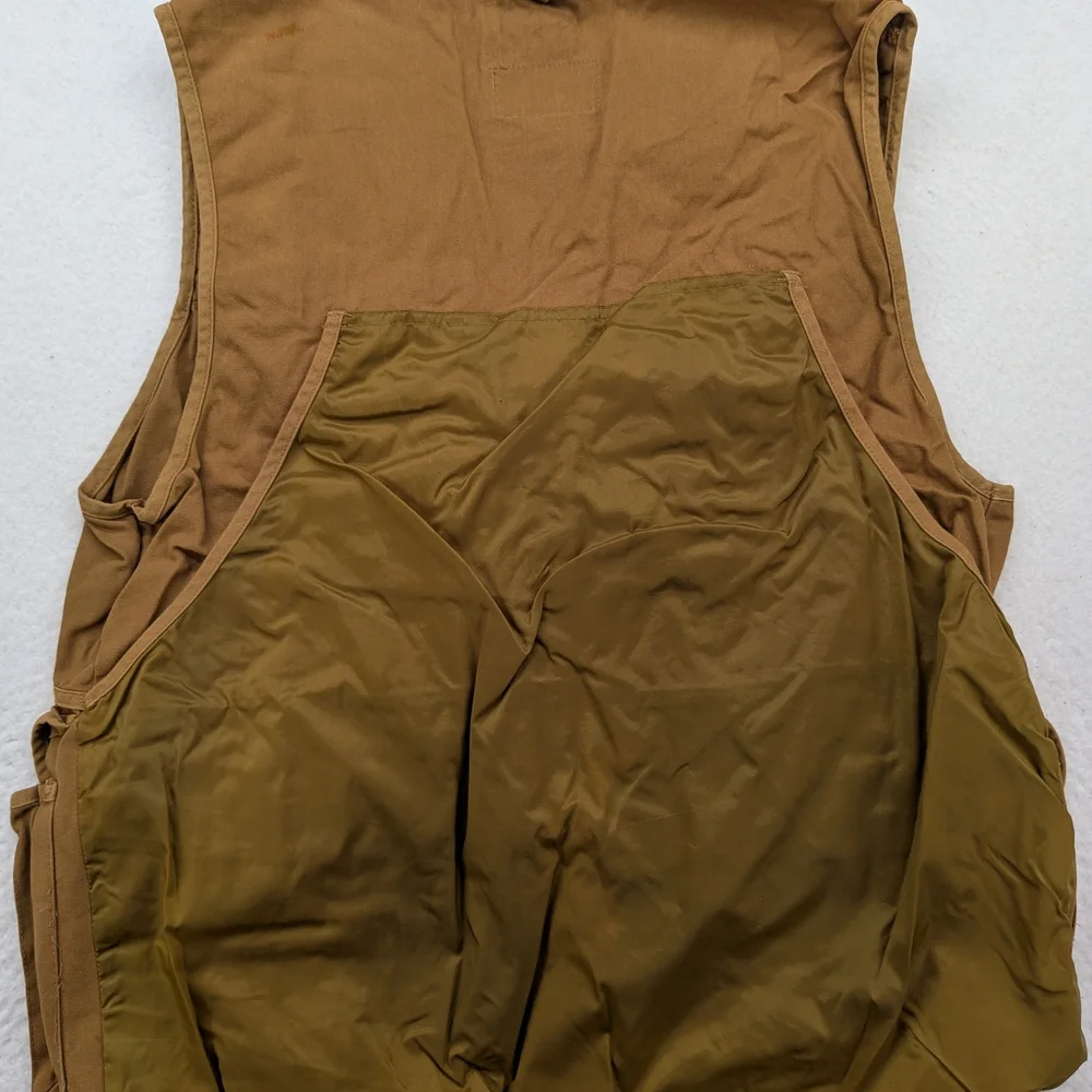 Game Winner Sportswear Vest Mens Large 42/44 Brown Multi Pocket Hunting Utility